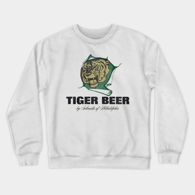 Tiger Beer Retro Defunct Breweriana Crewneck Sweatshirt by darklordpug